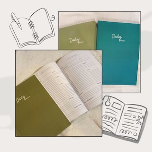 Mindfulness Daily Planner, Undated 6 Month Daily Planner, 7x10 Soft Cover Planner, Monthly and Daily Planning Pages, 200+ pages