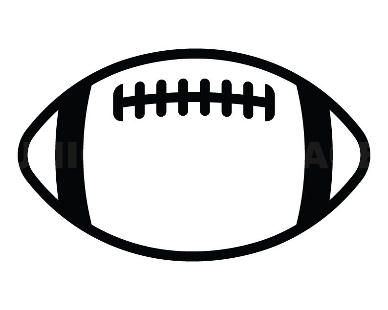 Football Outline Svg Clipart Image Cricut Svg Image Dxf Etsy UK