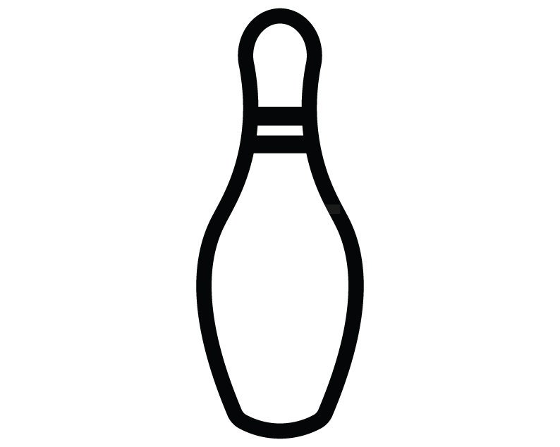 Bowling Pin Svg Clipart Image Cricut Svg Image Dxf Pdf | Etsy