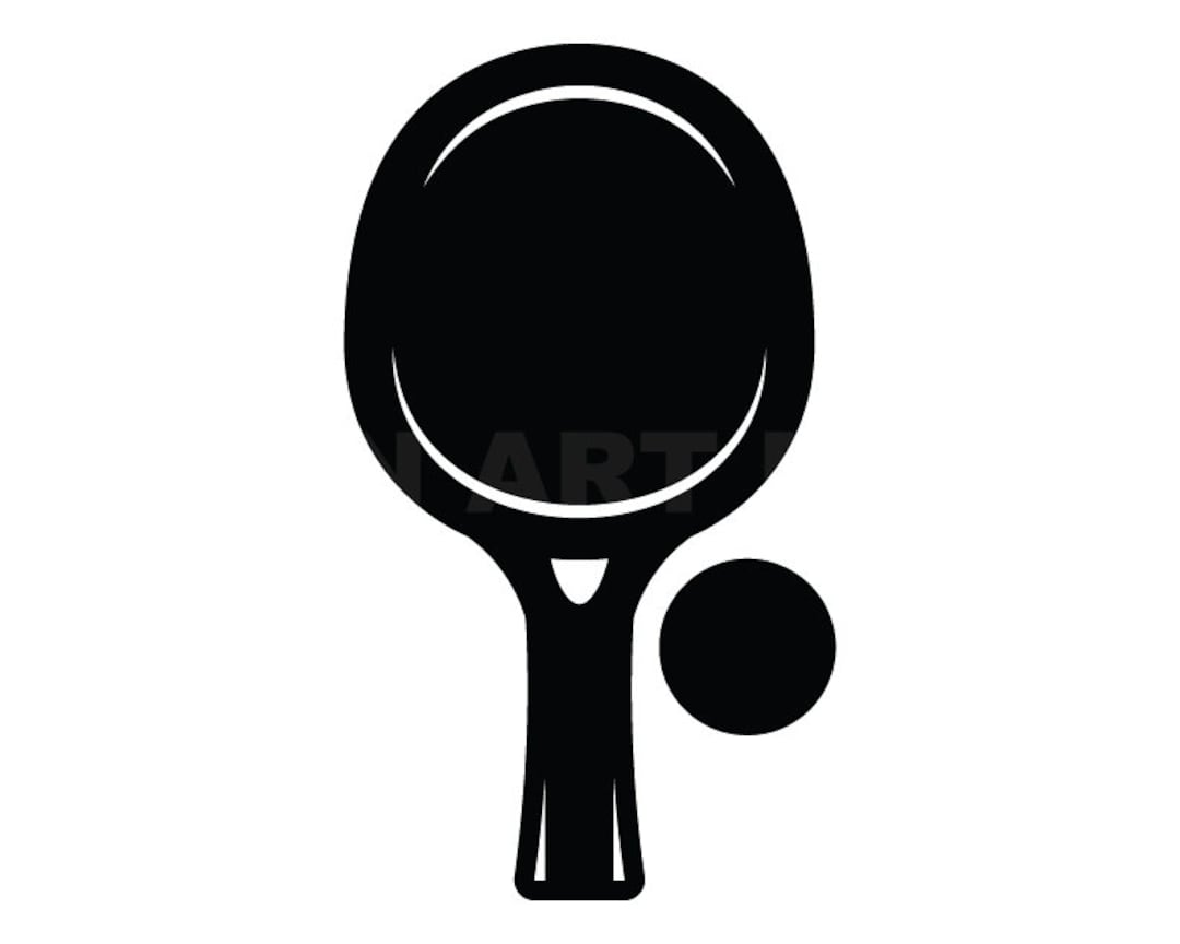 Ping Pong Paddle Svg Ball Svg Clipart Image Cricut Svg Image Etsy