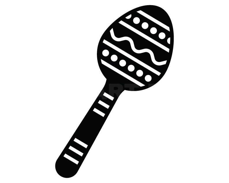 Maracas Silhouette Clipart image Cricut Svg image Dxf Pdf Etsy Canada