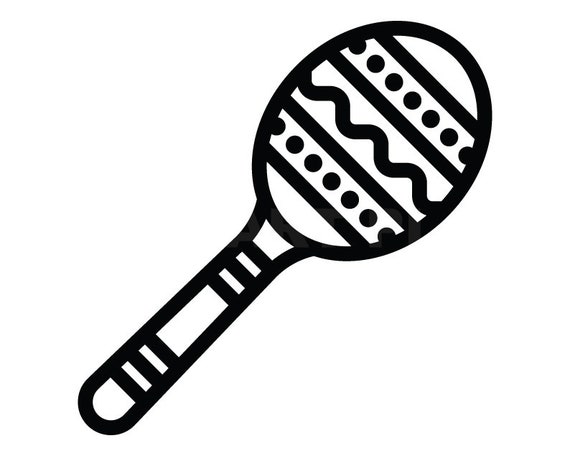 Maracas Outline Svg Clipart Image Cricut Svg Image Dxf Pdf - Etsy Norway