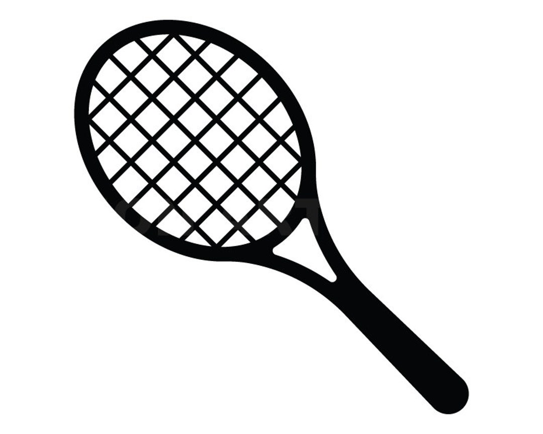 Buy Simple Tennis Racket Svg Clipart Image Cricut Svg Image Dxf Online ...