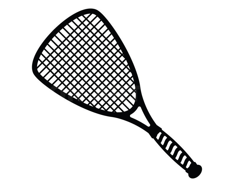 Squash Racket Svg Clipart Image Cricut Svg Image Dxf Pdf Etsy Ireland