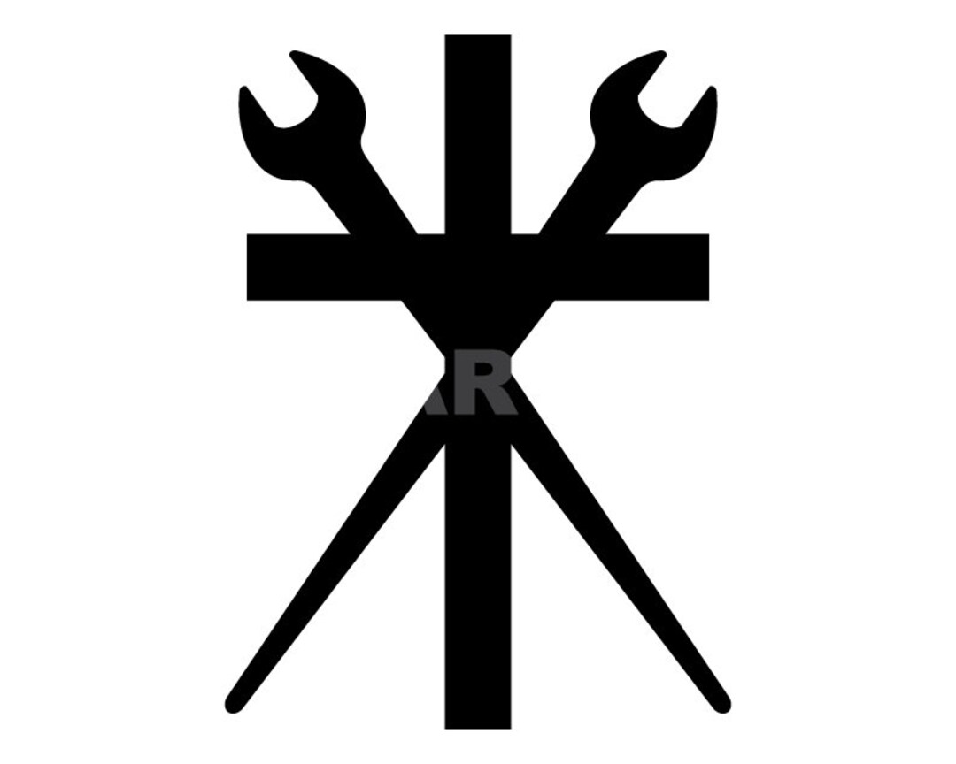 Crossed Spud Wrenches Svg Christian Cross Svg Clipart Image Etsy