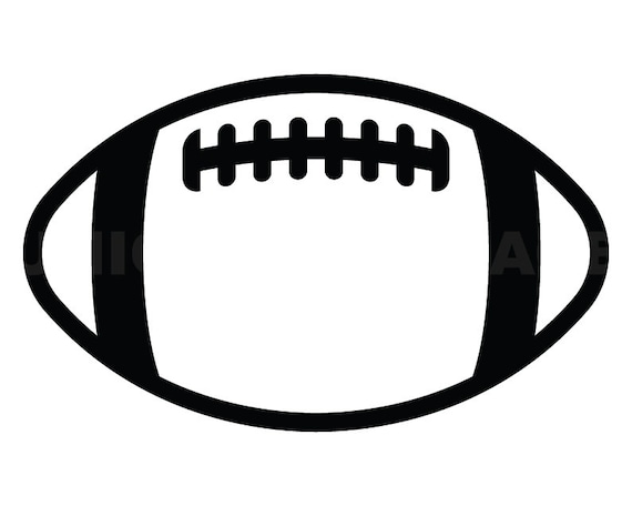 Scrapbooking Design Pdf Dxf Football Outline Svg Clipart image Cricut ...
