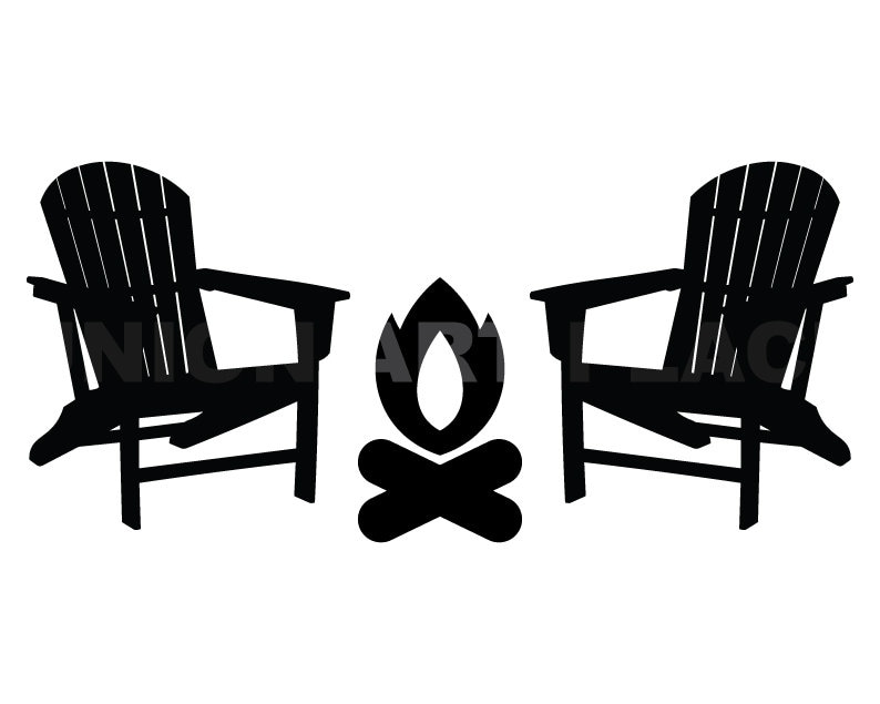 Adirondack Chairs Svg Campfire Svg Clipart Image Cricut Svg Etsy