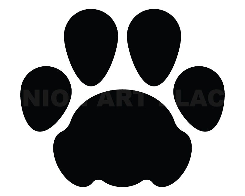 Lion Paw Print Svg Clipart Image Cricut Svg Image Dxf Pdf Etsy Ireland