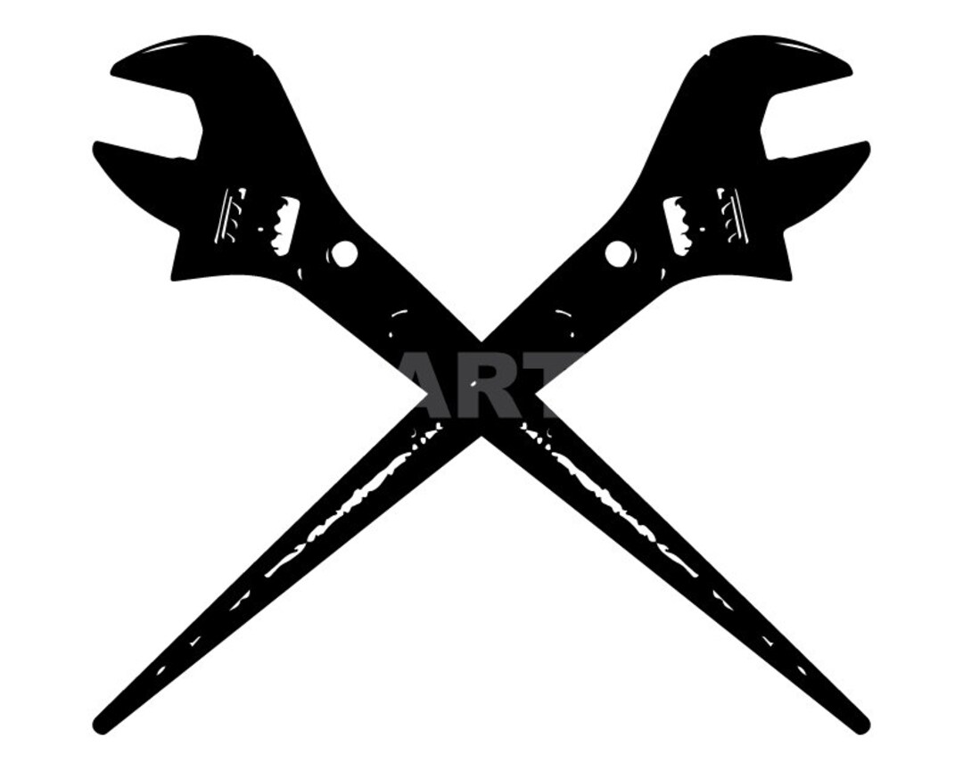 Crossed Spud Wrenches Svg Spud Wrenches Png Clipart Image, Cricut Svg Image, Dxf, Pdf, Eps, Jpg