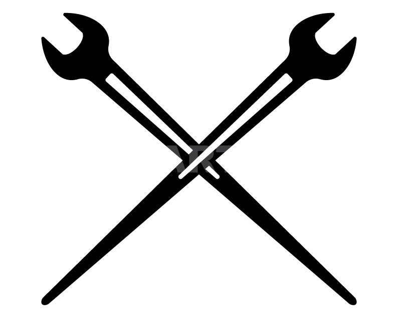 Crossed Spud Wrench Svg Clipart Image Cricut Svg Image Dxf Etsy Denmark