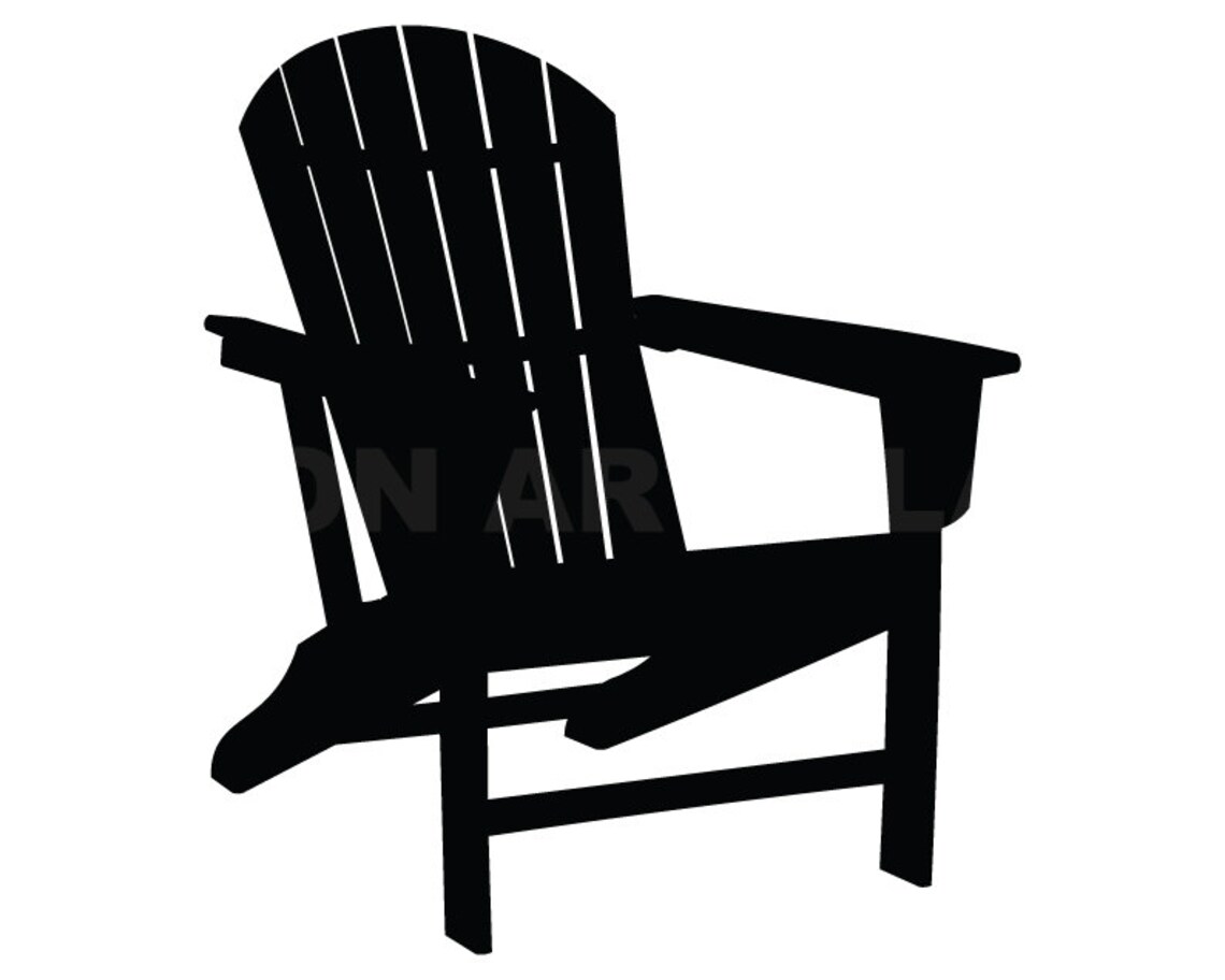 Adirondack Chair Svg Clipart image Cricut Svg image Dxf Etsy