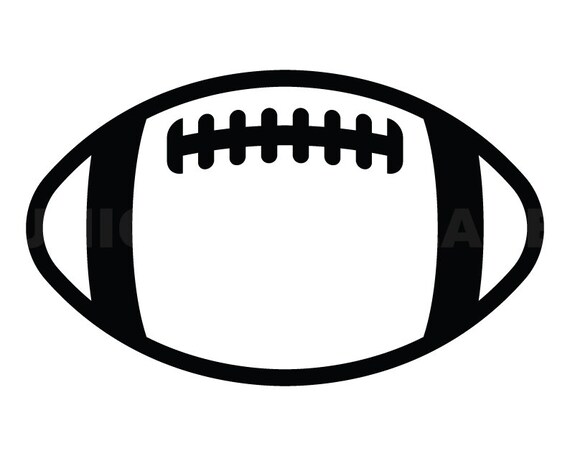Football Outline Svg Clipart Image Cricut Svg Image Dxf - Etsy
