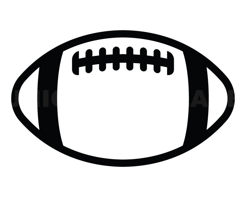 Football Outline Svg Clipart Image Cricut Svg Image Dxf - Etsy
