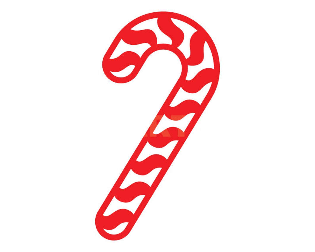 Candy Cane Svg Clipart Image, Cricut Svg Image, Dxf, Pdf, Eps, Jpg, Png