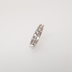 Eternity Ring with White Topaz image 2