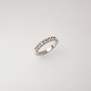 Eternity Ring with White Topaz image 3