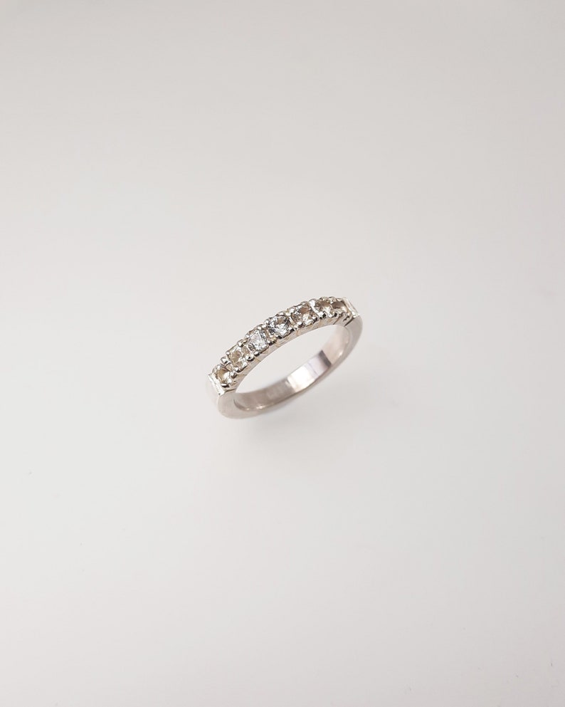 Eternity Ring with White Topaz image 3