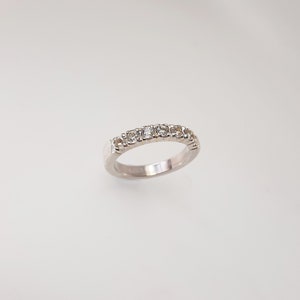 Eternity Ring with White Topaz image 4