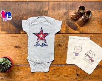 All Star - American Classic Inspired Onesies & T-Shirts - Boy / Girl - Baby / Kids - TeeNow Apparel