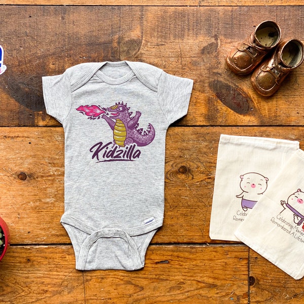 Kidzilla - Short Sleeve Onesies & T-Shirts - Unisex - Baby Infant / Kids - TeeNow Apparel