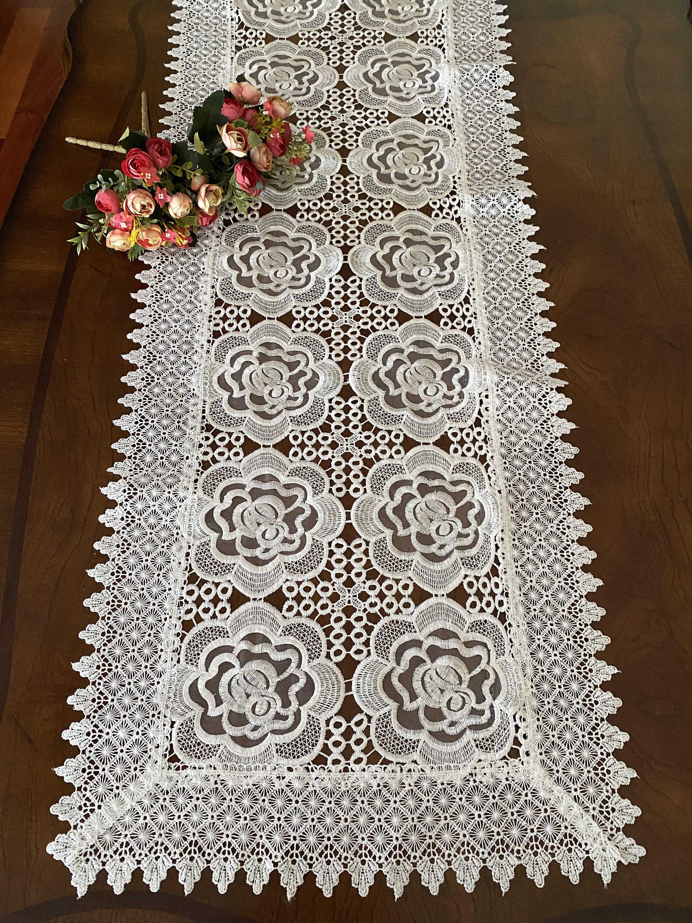 lace dressing table runners 12"x108" Chantilly Lace Table Runner