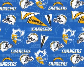 LA Chargers Cotton Fabric