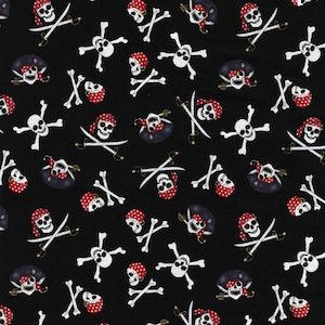 Friends Rachel/Joey/Skulls and Pirates Cotton Fabric