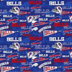 Buffalo Bills Retro Cotton Fabric