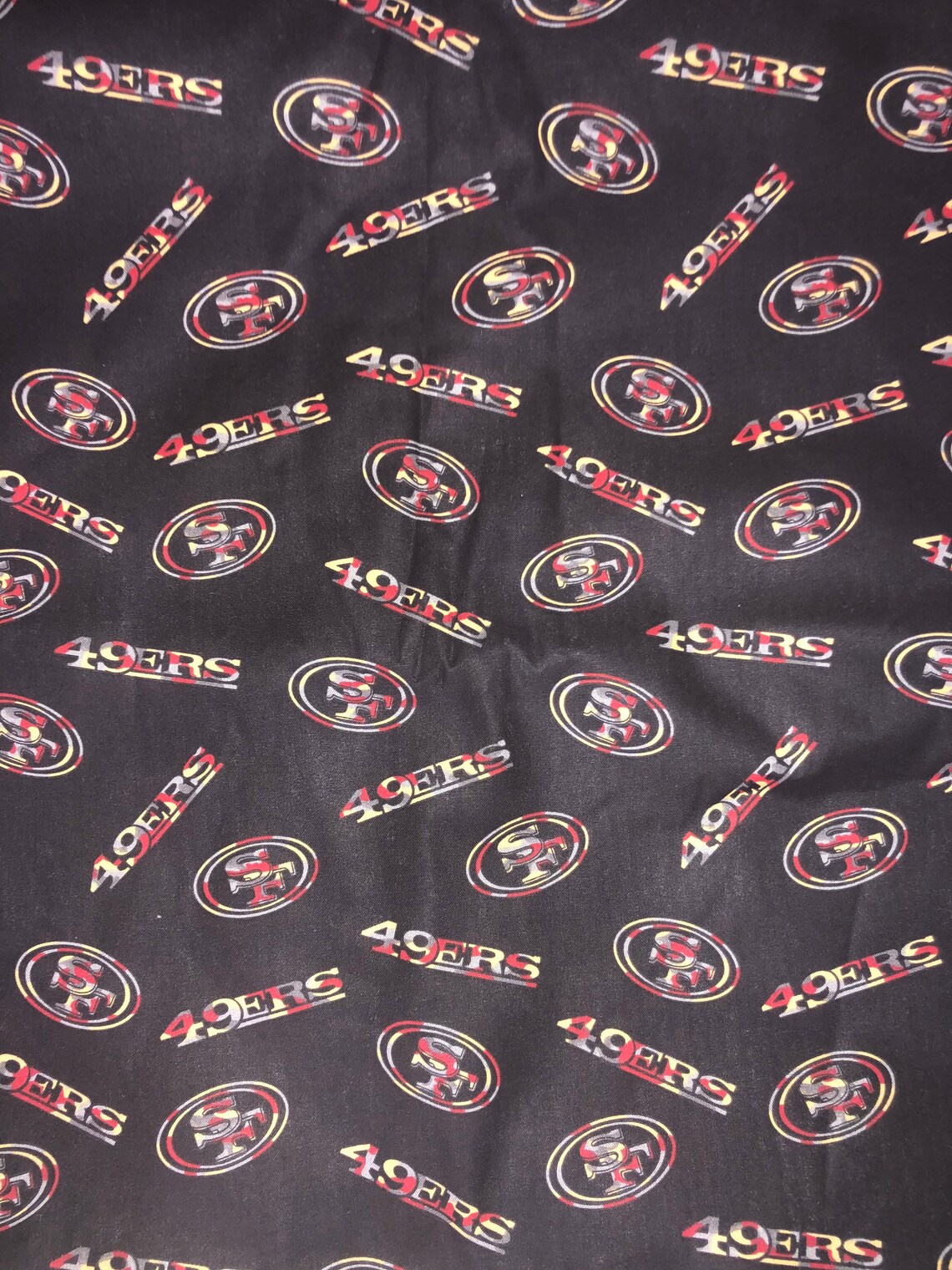SF 49ers Cotton Print Fabric - Etsy