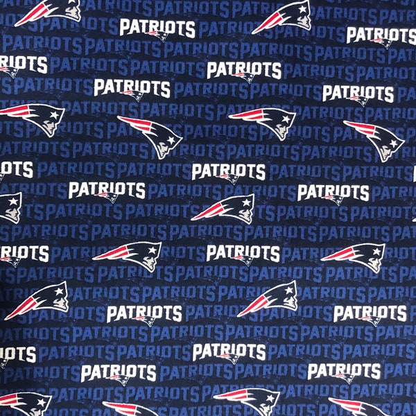 New England Patriots Cotton Fabric 44”-58” width