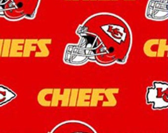 KC Chiefs/Bengals/Lions Cotton Fabric 44”-58” Width