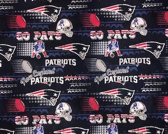New England Patriots Cotton Fabric 44”-58” width