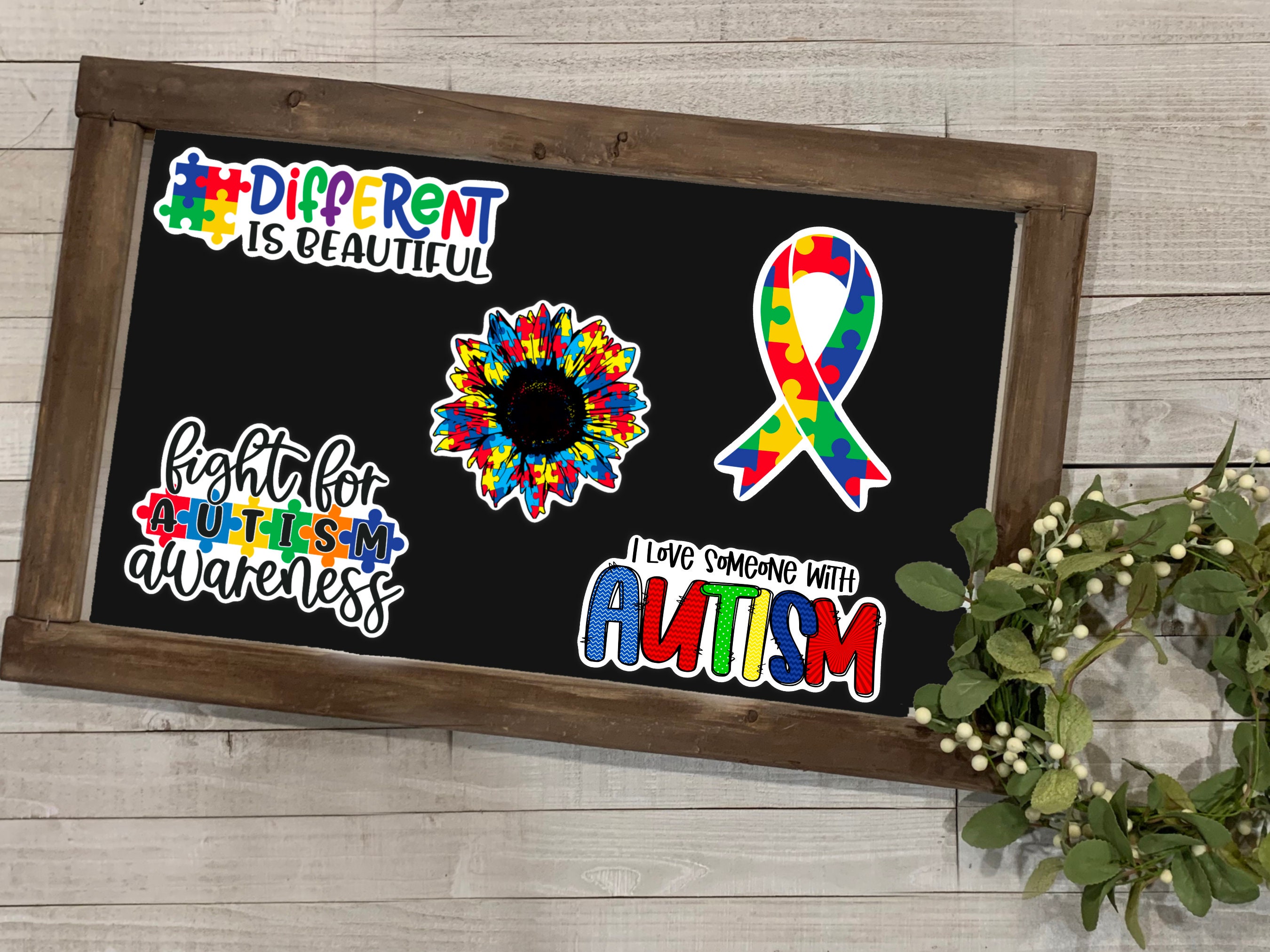 Autism Sticker Autism Awareness Collection Vinyl Die Cut Etsy