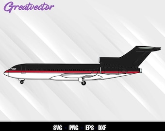 B 727 VP-BDJ - B727-100 - Svg Png Eps Dxf - vector art