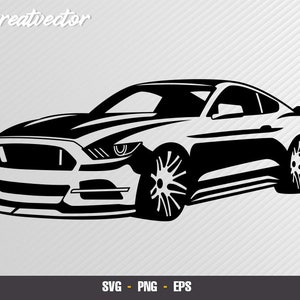Mustang gt 2015 - EPS - SVG - PNG - Vector art