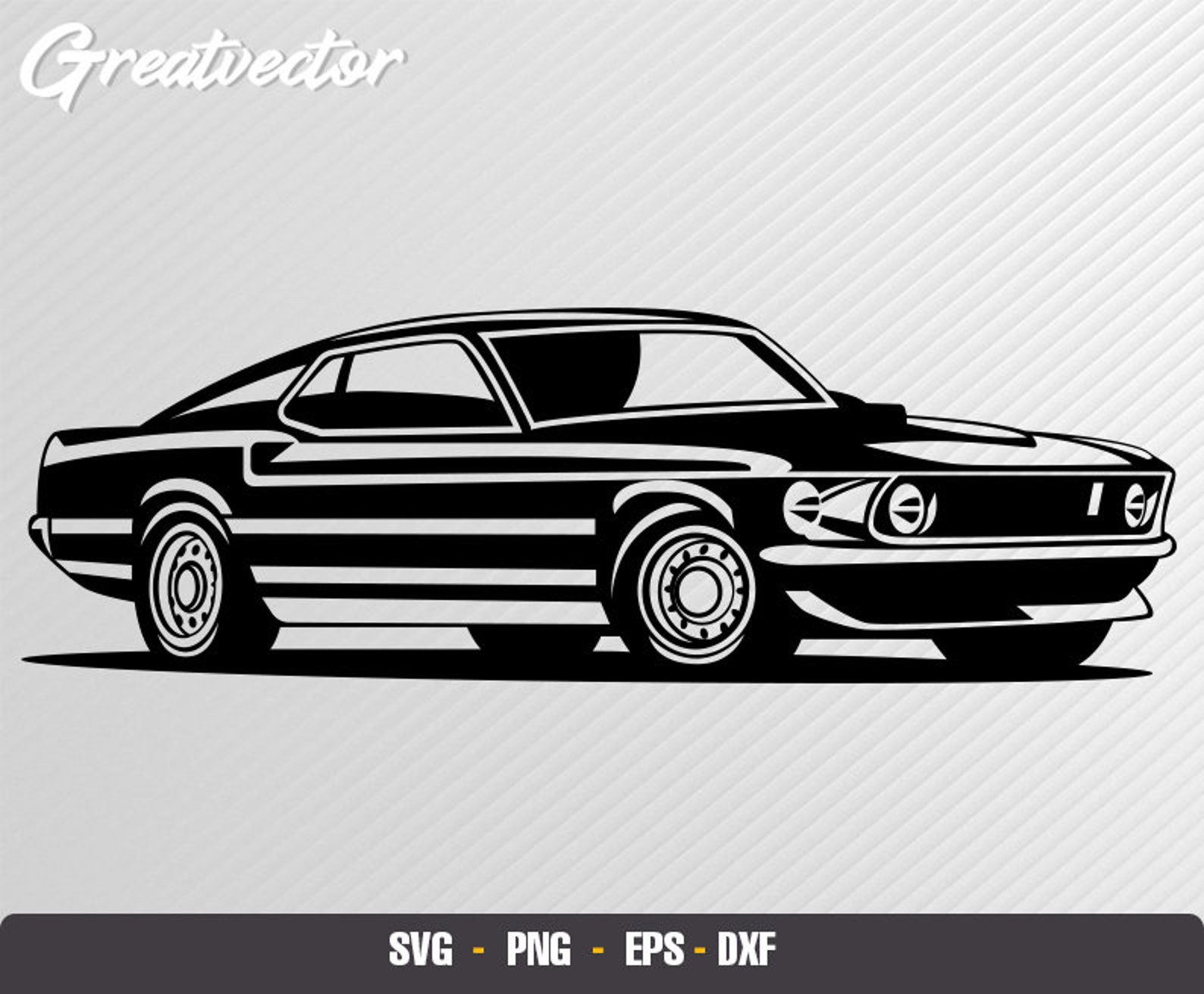 69 Mustang Svg