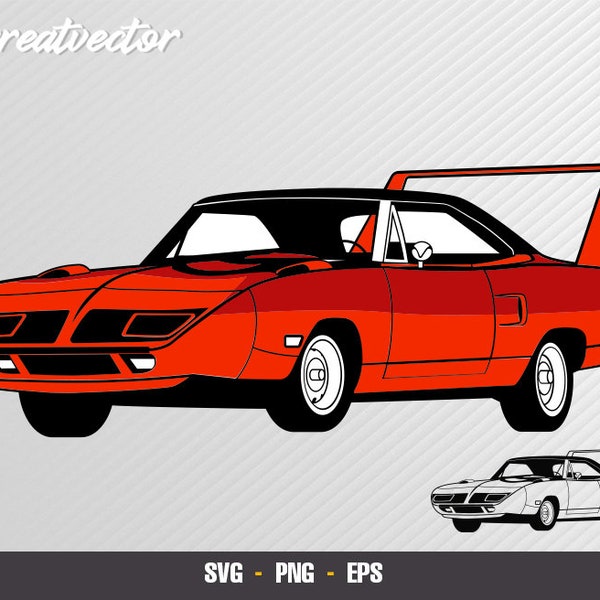 Plymouth superbird - EPS - SVG - PNG