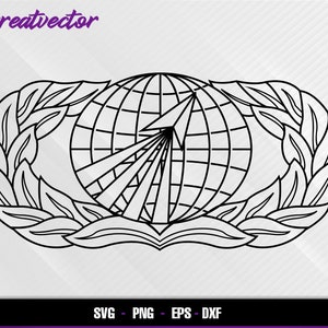 Usaf Acquisition and Financial Management Badge l EPS - SVG - PNG - Dxf l Vector Art