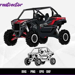 Red Krx 1000 l EPS - SVG - PNG - Dxf l Vector Art