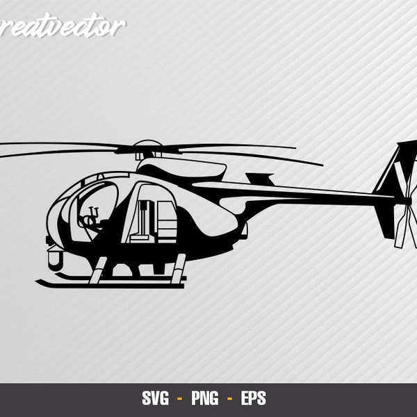 Ah-6 Little Bird l SVG - EPS - PNG l