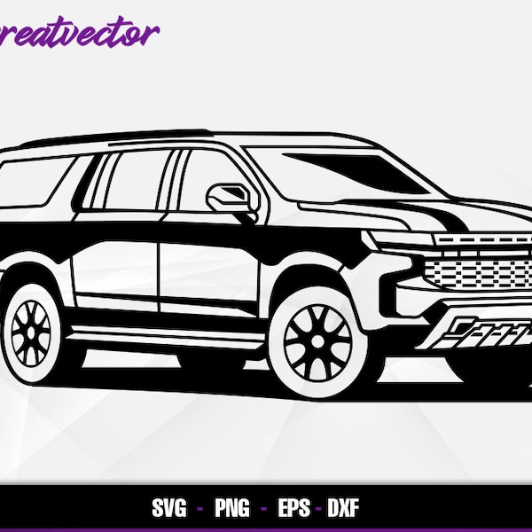 2022 zL1 Suburban l EPS - SVG - PNG - Dxf l Vector Art