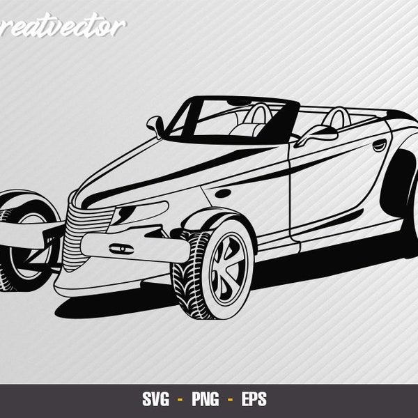Plymouth Prowler - EPS - SVG - PNG - Vector art
