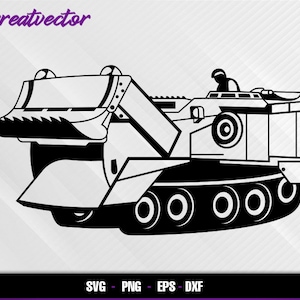 M9 Armored Combat Earthmover l EPS - SVG - PNG - Dxf l Vector Art
