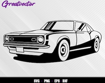 1968 Camaro Ss L EPS - SVG - PNG - Dxf L Vector Art - Etsy