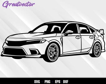 Civic 2022 - Eps - Dxf - Svg - Png l Vector art