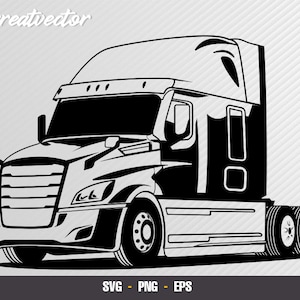 2021 Cascadia Rig vector SVG - EPS - PNG files