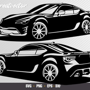 GT86 Black Limited l EPS - SVG - PNG - Dxf l Vector Art