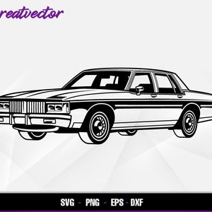 Oldsmobile Delta 88 Royale l EPS - SVG - PNG - Dxf l Vector Art