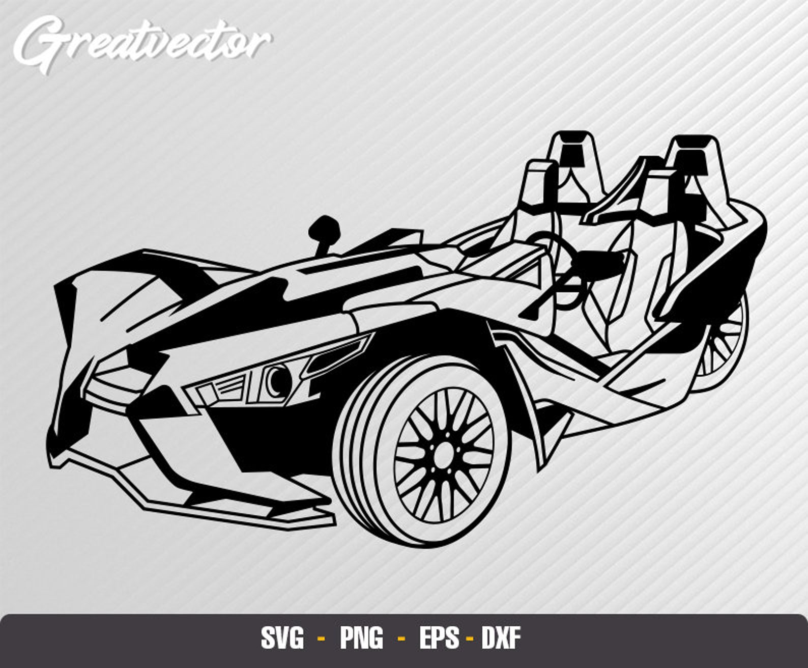 Polaris Slingshot R side view EPS SVG PNG Vector File Etsy