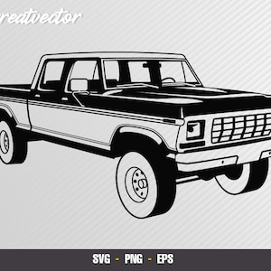 1978 f150 custom - EPS - SVG - PNG - Vector File